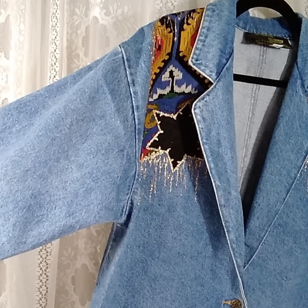 THE FRONTIER COLLECTION VINTAGE COWGIRL DENIM WOMEN'S JACKETS SIZE M - Picture 5 of 13